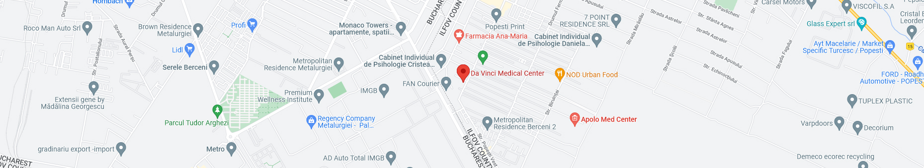 Google Maps diections to Da Vinci Medical Center